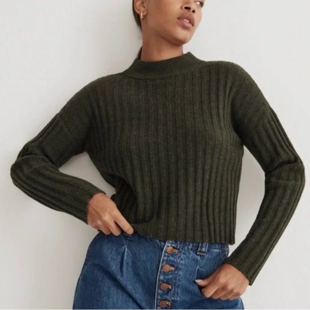 Madewell Ribbed Crop Sweater